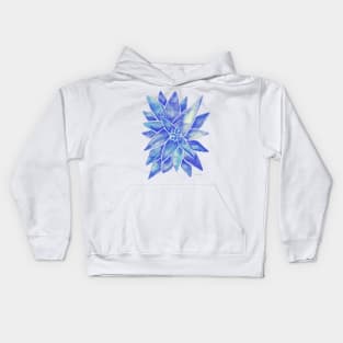 Blue Aloe Vera Kids Hoodie